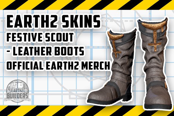 Earth2 Builders SKINS Festive Scout - Leather Boots