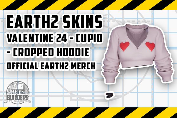 Earth2 Skin Cupid Cleaner Cropped Hoodie