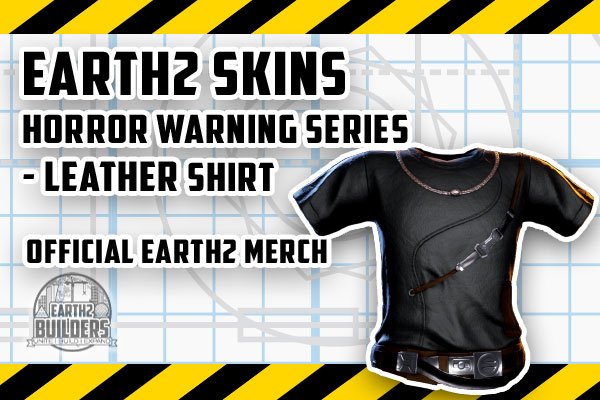 Earth2 Skin Horror Warning leather shirt