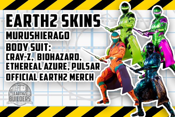 Earth 2 Skin Murushierago Cray-Z, Biohazard, Ethereal Azure, Pulsar 250 Full Body Suit