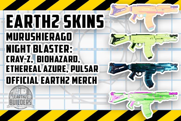 Earth 2 Skin Murushierago Cray-Z, Biohazard, Ethereal Azure, Pulsar 250 Night Blaster