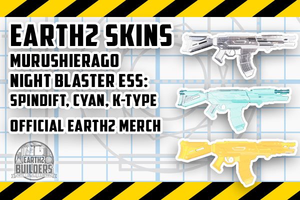 Earth 2 Skin Murushierago ESS K-Type, Cyan, Spindrift 500 Night Blaster