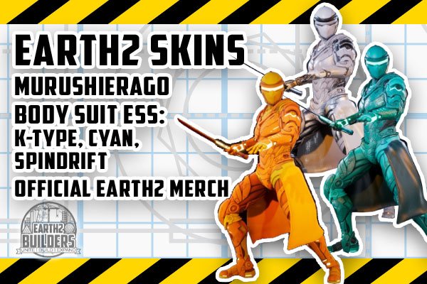 Earth 2 Skin Murushierago ESS K-Type, Cyan, Spindrift 500 Full Body Suit