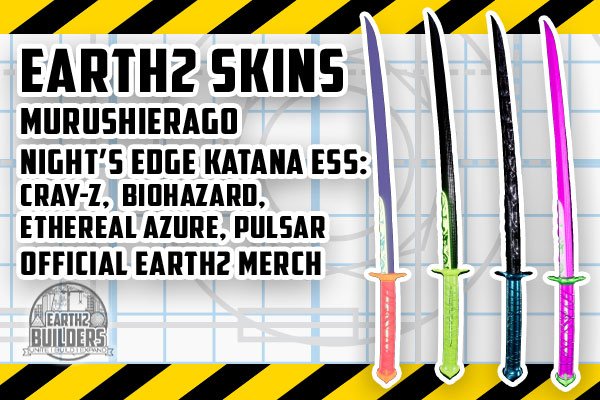 Earth 2 Skin Murushierago Night's Edge - Katana ESS Cray-Z, Biohazard, Ethereal Azure, Pulsar 250