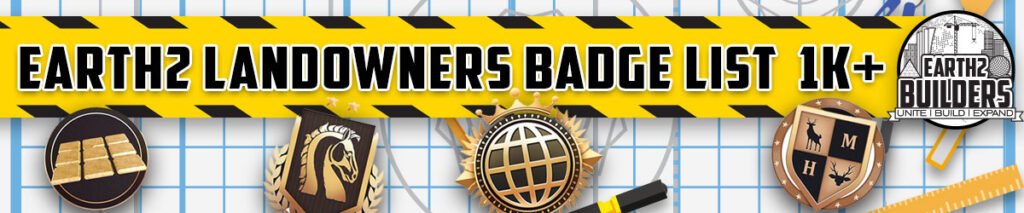 Earth2builders Earth2 Player Badges