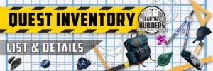 Earth2 Builders, Earth2 Quest Inventory Details List